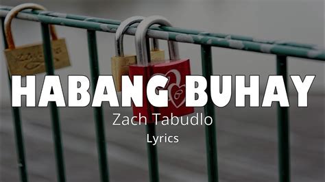Traducción de la letra de Habang Buhay de Zack Tabudlo al .